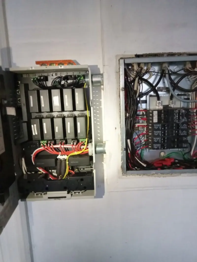 Electrical panel upgrade completed for Ring Doorbell Installation in Veteran